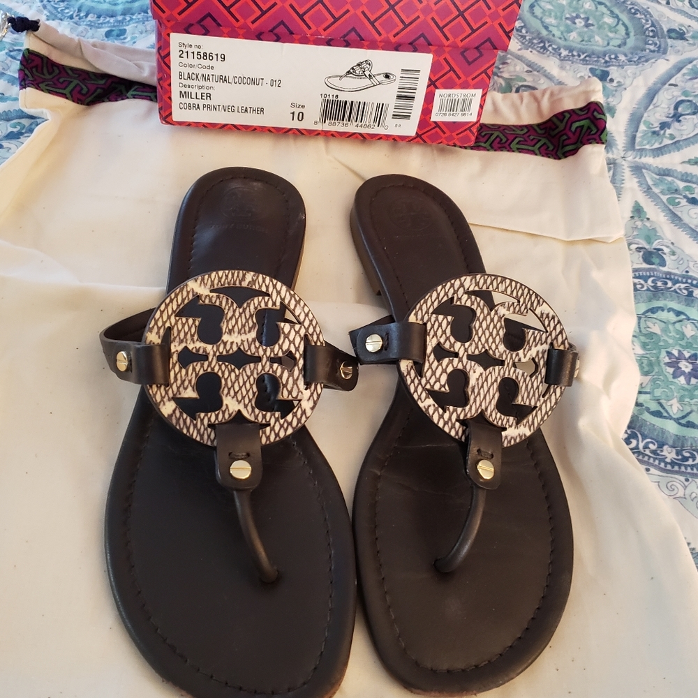 Tory Burch Leather Slides